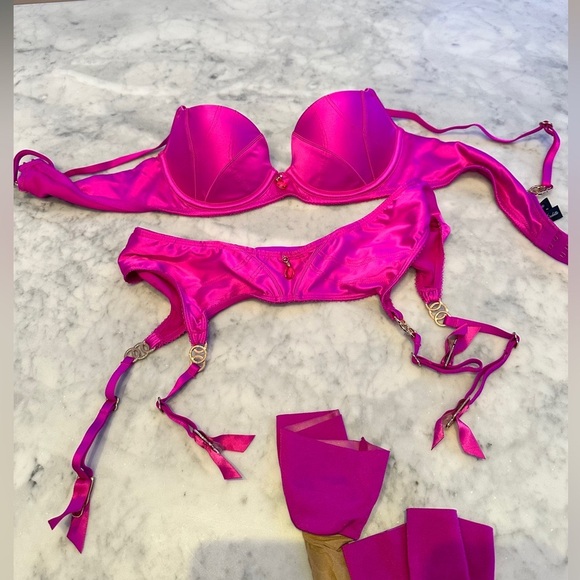 Honey Birdette Bra (32B), Corset (32C), garder (small) - Picture 6 of 7